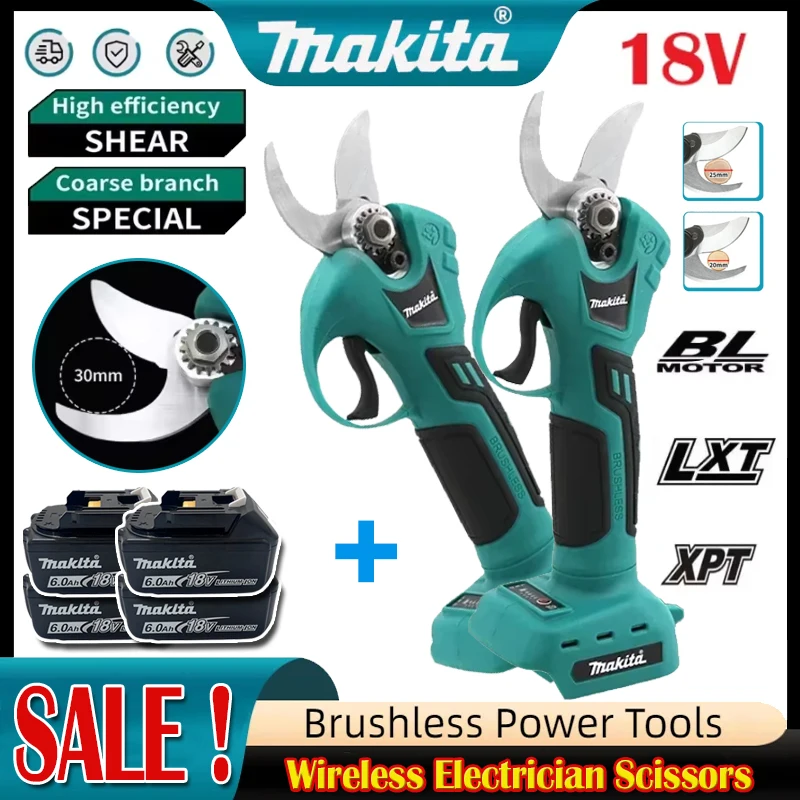 Gardening Tools Vegetables - Аккумуляторные профессиональные электрические ножницы Makita 18В,
