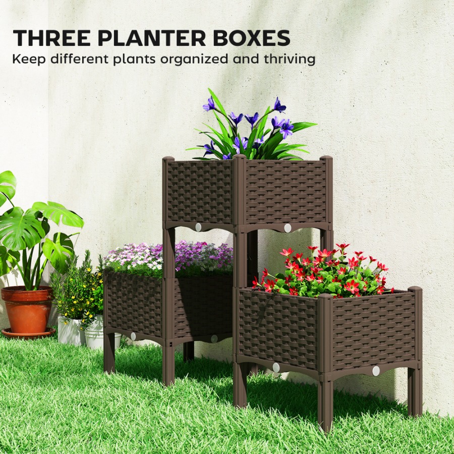 Пластиковая приподнятая грядка – обзор и цена Self-Watering Planter